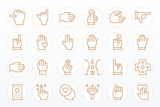 Select Professional Set with 24 Thin Line Grid Fitted High Resolution Icons vector