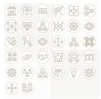 32 Delgado línea monitor Perfecto alto resolución íconos desde camaradería suite vector