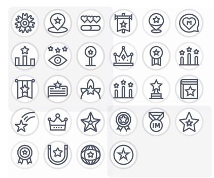 Best Icon Arsenal with 28 High Resolution Bold Line Pixel Aligned designs vector