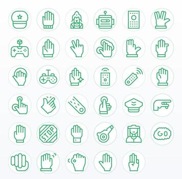35 Display Perfect Retina Ready Icons for Command in elegant Regular Line design vector
