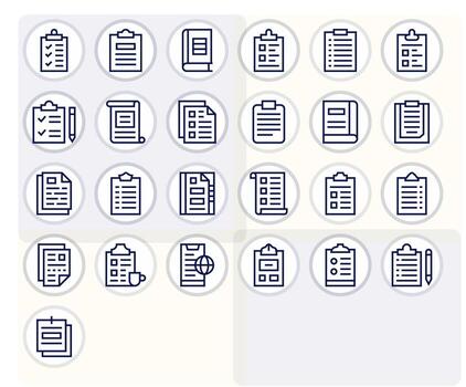 Forms Complete Package with 25 High Resolution Regular Line Editable Icons vector