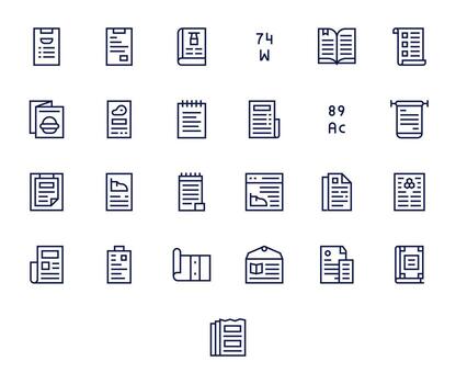 25 Regular Line Grid Fitted Vectors for Specifications Theme