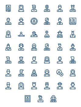 45 píxel optimizado negrita línea íconos diseñado para individual interfaz vector