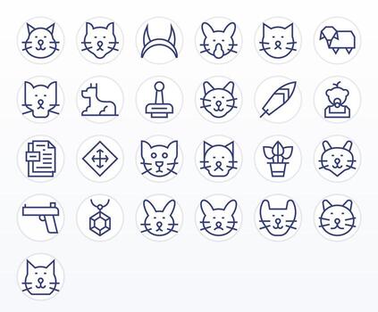 25 íconos para acortar Arte optimizado en monitor Perfecto 128x128 regular línea resolución vector