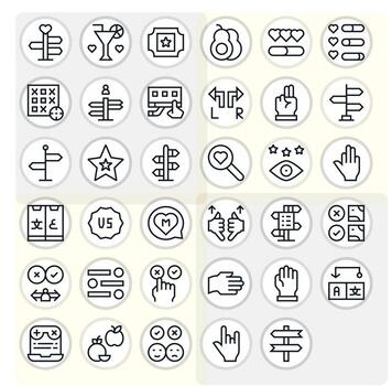 elección icono repositorio conteniendo 35 regular línea 128x128 editable gráficos vector