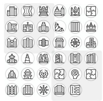 35 regular línea editable alto resolución íconos desde complejo suite vector