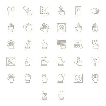 Activate Icon Library with 32 Thin Line High Resolution Detail Enhanced Designs vector