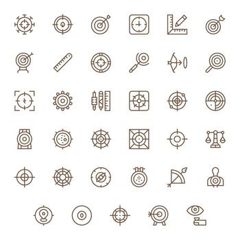 exactitud gráficos paquete incluso 35 regular línea 256x256 píxel optimizado íconos vector