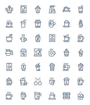 Hot Drink Icon Repository containing 42 Regular Line 256x256 Editable graphics vector