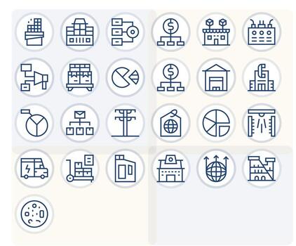 25 High Resolution Regular Line Icons optimized for Distribution Pixel Optimized display vector