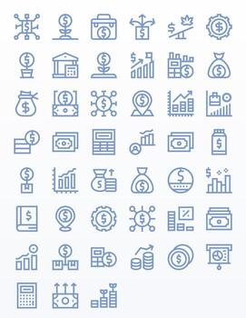 45 High Resolution Icons for Revenue in Editable Bold Line Format vector
