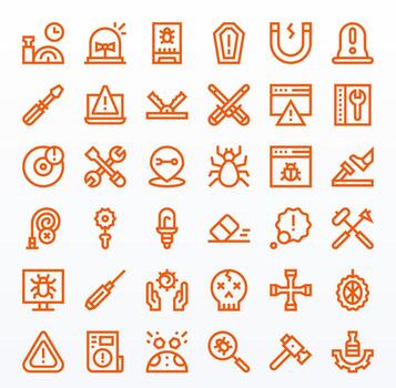 reparar icono repositorio conteniendo 36 negrita línea 256x256 editable gráficos vector