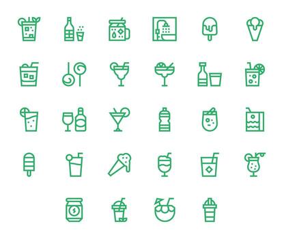 Refreshment Icon Arsenal with 28 256x256 Bold Line Display Perfect designs vector