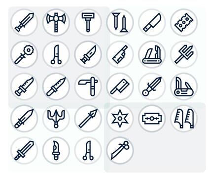 28 Bold Line PIXEL Perfect Icons for Sharp Graphics vector