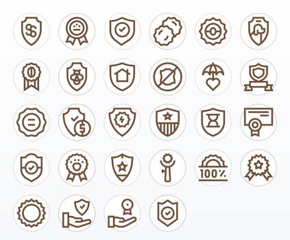 28 Bold Line Icons from Guarantee in 128x128 Pixel Optimized Quality vector