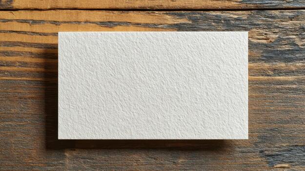 Square Textured Paper On Rustic Wooden Background. Blank Canvas For Creative Design Projects photo