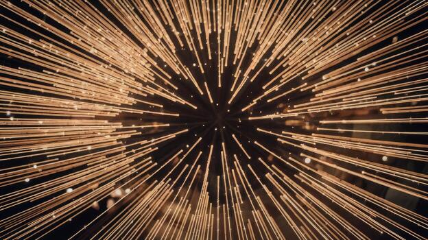 Abstract Light Installation at an Indoor Location During the Evening photo