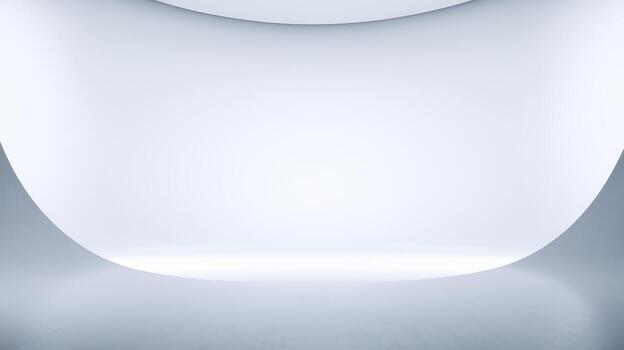 Minimalist Architectural Background With Gentle Curves and Soft White Lighting photo