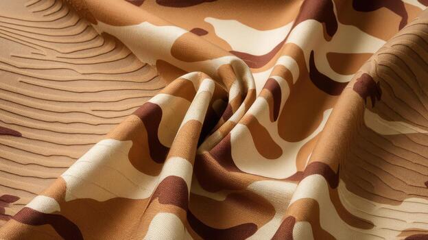 Beige and Brown Patterned Fabric With Topographic Map Design at Daytime photo