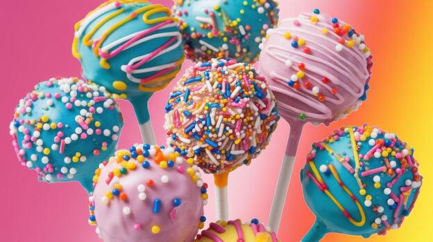 pastel estallidos con vistoso asperja y Formación de hielo en contra un brillante antecedentes foto