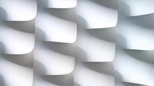 White Panels Create a Modern Abstract Geometric Surface With Shadows photo