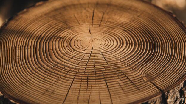 Close up of a Tree Stump Showing Annual Rings During Daytime photo
