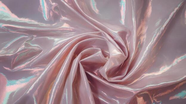 Luxurious Iridescent Fabric With a Swirling Pattern for Elegant Designs photo