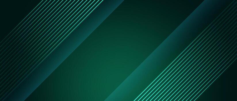 Green abstract background with diagonal shapes and gradient tones vector