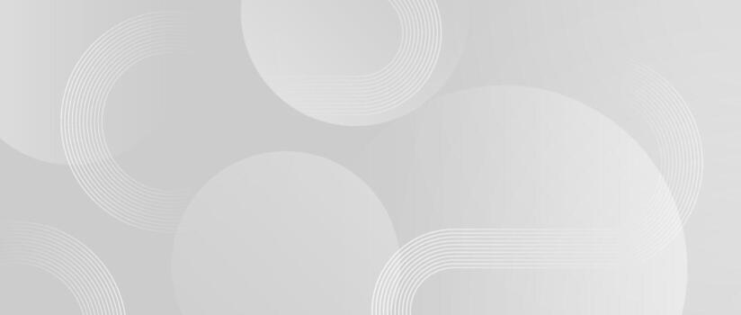 White abstract background with soft circles and light gradient vector