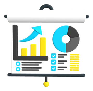 uma branco borda com uma gráfico e uma torta gráfico png