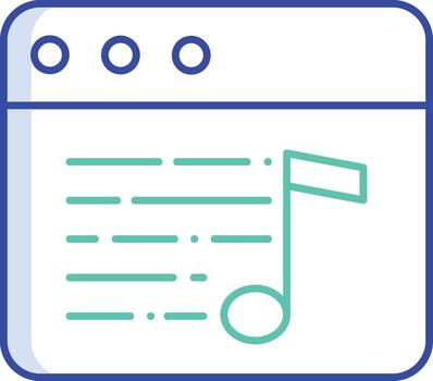 web outline color icon design vector