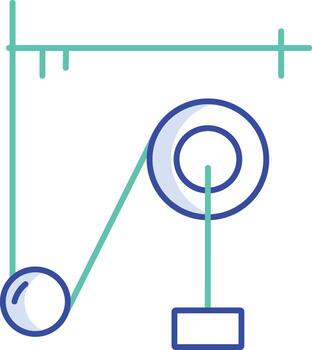 physics machine outline color icon design vector