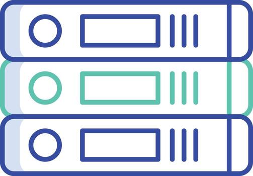 archivos y documento contorno color icono diseño vector