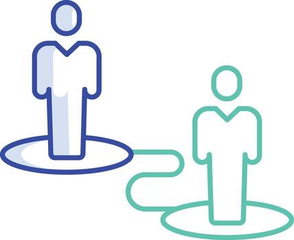 navegar mapa contorno color icono ilustración vector