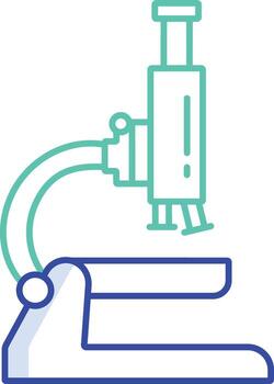 microscope outline color icon vector