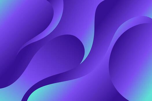Fluid Purple Gradient Waves with Subtle Teal Highlights Abstract Design vector