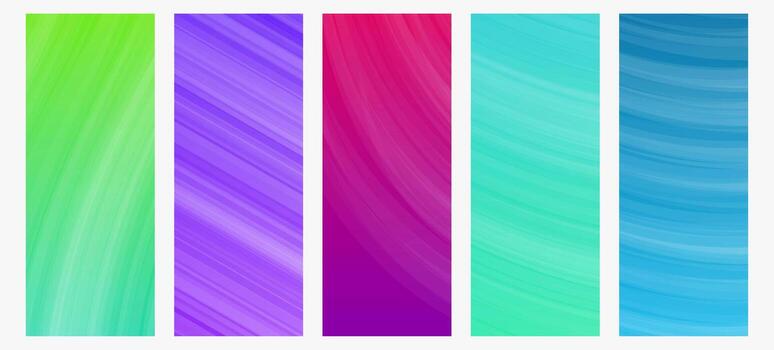 Set of modern gradient backgrounds with lines. Header banner. Bright geometric abstract presentation backdrops. Perfect illustration vector