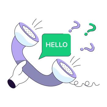 Help call icons, editable vector