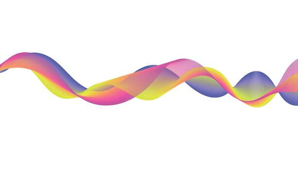 Colorful Abstract Wave Gradient Line Background Design vector