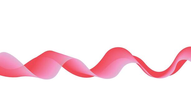 Red Abstract Wave Line Background Design vector