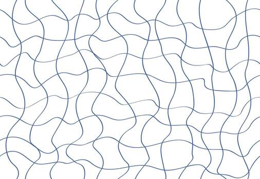 Seamless pattern of abstract lines. illustration Curvy intersections of ropes in organic smooth print. vector
