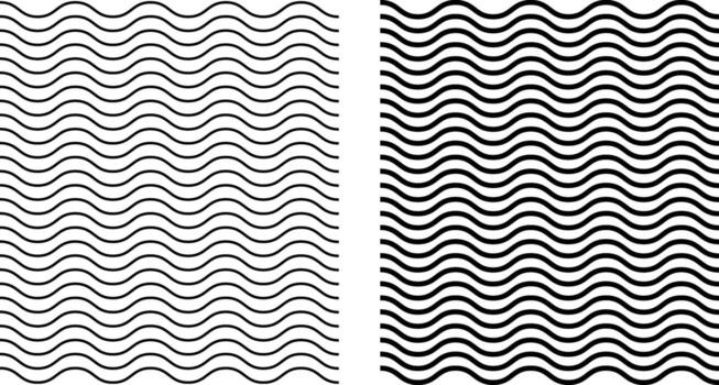 wavy zigzag pattern line. creates a dynamic. sea ocean symbol. transverse horizontal lines. Horizontal geometric decoration element vector