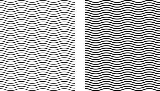 wavy zigzag pattern line. creates a dynamic. sea ocean symbol. transverse horizontal lines. Horizontal geometric decoration elements vector