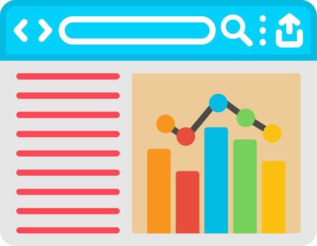 Graph Statistical Data Chart vector