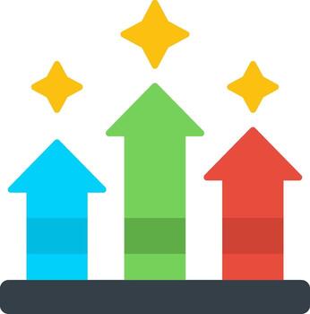 Ranking Performance Progress Chart vector