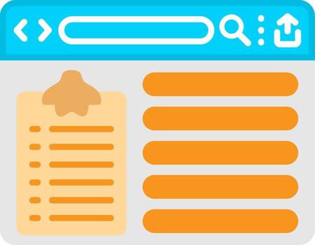 Task Checklist Tracking Form vector