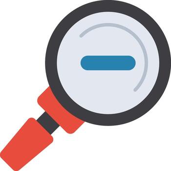 Zoom Out View Button vector