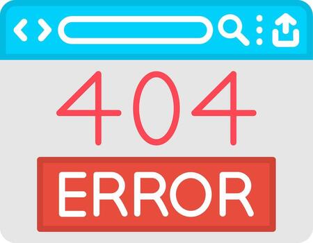 sitio web 404 error página vector