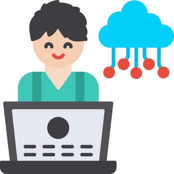 Cloud Computing Internet Service vector