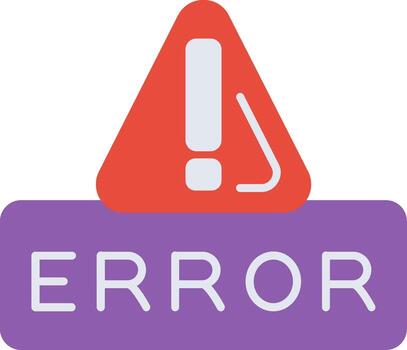 System Error Alert Message vector